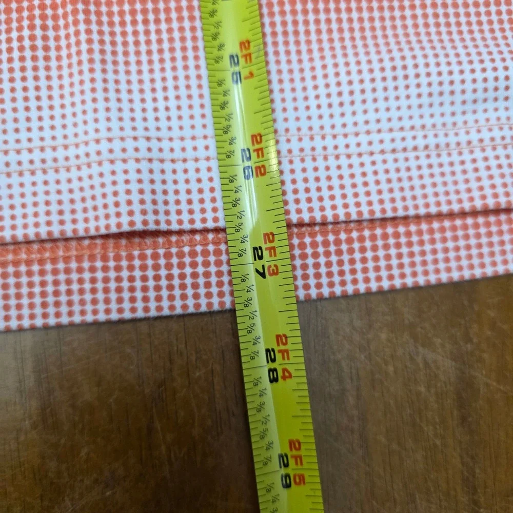 Greg Norman Polo Shirt Mens XL Orange Striped‎ Pima Cotton Golf Athletic